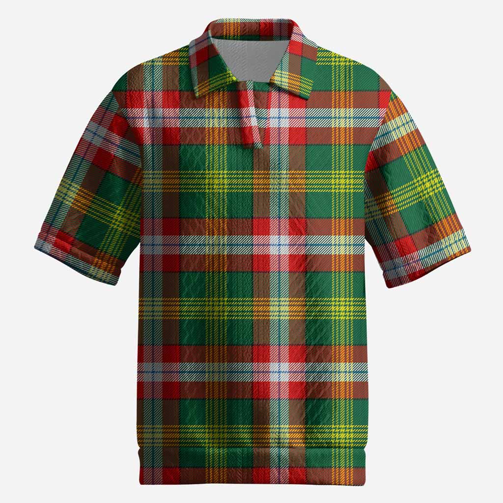 Northwest Territories Canada Tartan Men’s Polo Sweater Top