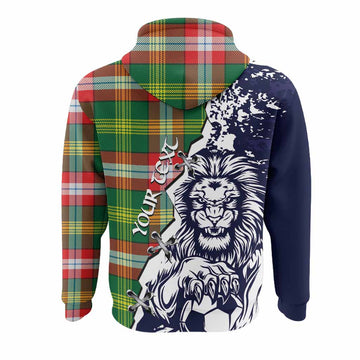Northwest Territories Canada Tartan Scottish Hoodie Angry Lion With Soccer Ball Style