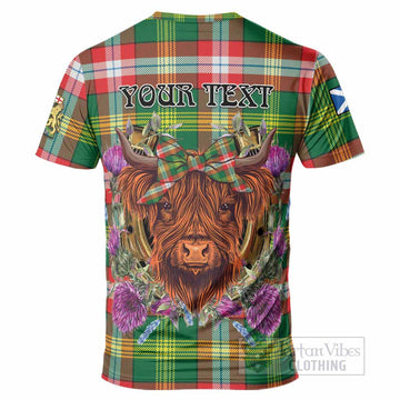 Northwest Territories Canada Tartan T-Shirt Scottish Thistle Heilan Coo