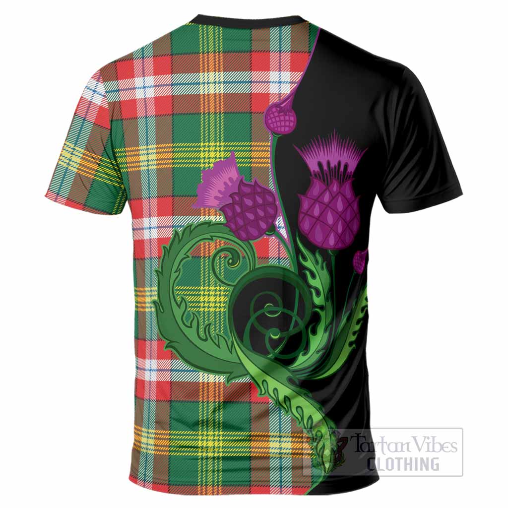Northwest Territories Canada Tartan T-Shirt Traditional Scottish Thistle