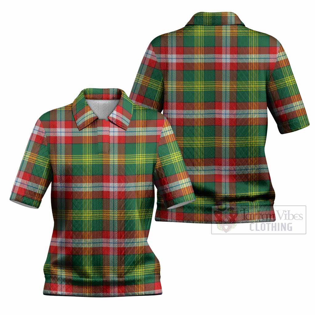 Northwest Territories Canada Tartan Women’s Polo Sweater Top