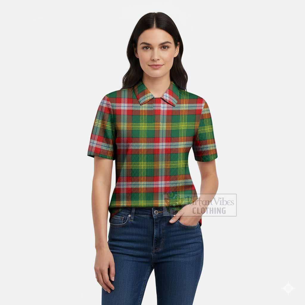 Northwest Territories Canada Tartan Women’s Polo Sweater Top