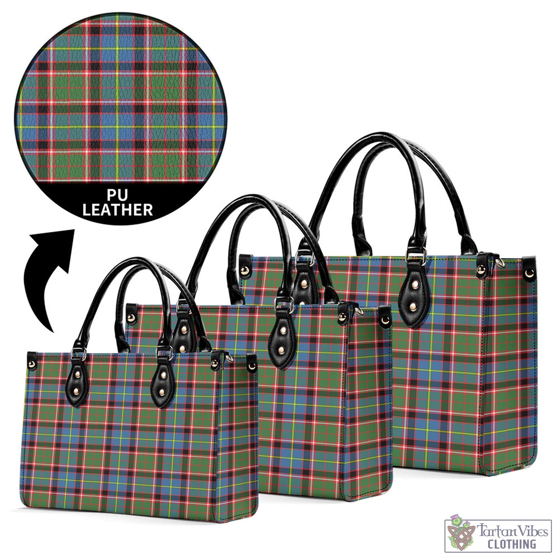 Norvel Tartan Luxury Leather Handbags - Tartan Vibes Clothing