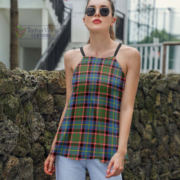Norvel Tartan Loose Halter Neck Camisole Women - Tartan Vibes Clothing