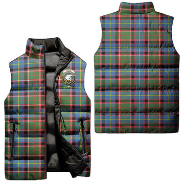 Norvel Tartan Sleeveless Puffer Jacket with Family Crest Unisex - Tartan Vibes Clothing