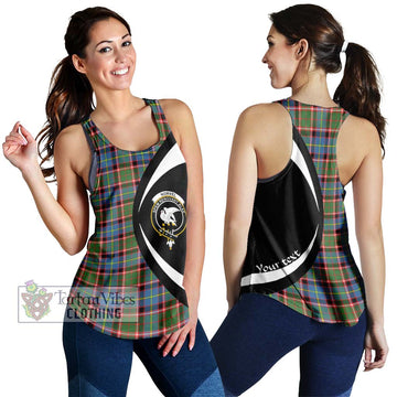Norvel Tartan Women's Racerback Tanks with Family Crest Circle Style 4XL - Tartan Vibes Clothing