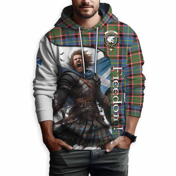 Norvel Crest Tartan Hoodie Inspired by the Freedom of Scottish Warrior Pullover Hoodie - Tartan Vibes Clothing