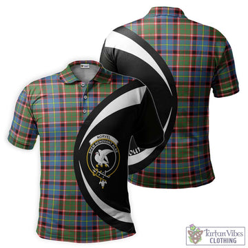 Norvel Tartan Men's Polo Shirt with Family Crest Circle Style Kid - Tartan Vibes Clothing
