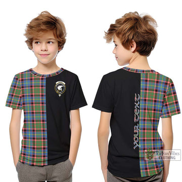 Norvel Tartan Kid T-Shirt with Family Crest and Half Of Me Style Youth XL Size14 - Tartan Vibes Clothing