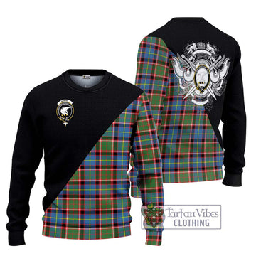Norvel Tartan Ugly Sweater with Family Crest and Military Logo Style Unisex - Tartan Vibes Clothing