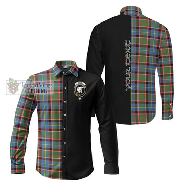 Norvel Tartan Long Sleeve Button Shirt with Family Crest and Half Of Me Style Men's Shirt S - Tartanvibesclothing Shop