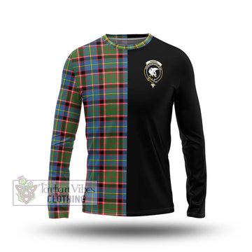 Norvel Tartan Long Sleeve T-Shirt with Family Crest and Half Of Me Style Unisex - Tartan Vibes Clothing