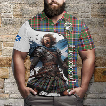 Norvel Crest Tartan Polo Shirt Inspired by the Freedom of Scottish Warrior Kid - Tartan Vibes Clothing