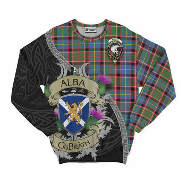 Norvel Tartan Family Crest Sweatshirt Lion Rampant Royal Thistle Shield Celtic Inspired Unisex - Tartan Vibes Clothing