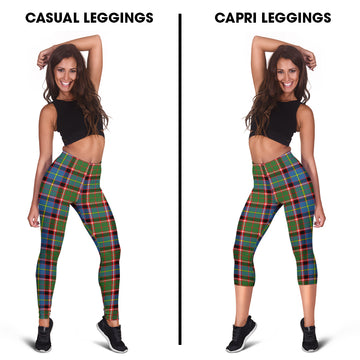 Norvel Tartan Womens Leggings Capri Leggings - Tartan Vibes Clothing