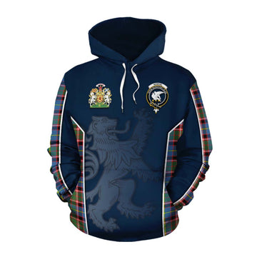 Norvel Tartan Cotton Hoodie with Family Crest and Lion Rampant Vibes Sport Style Pullover Hoodie XS - Tartan Vibes Clothing