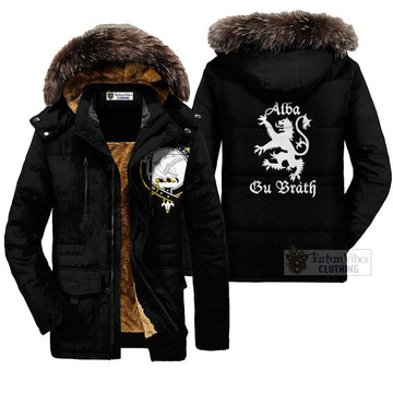 Norvel Family Crest Parka Jacket Lion Rampant Alba Gu Brath Style Black Unisex - 2D-tartanvibesclothing