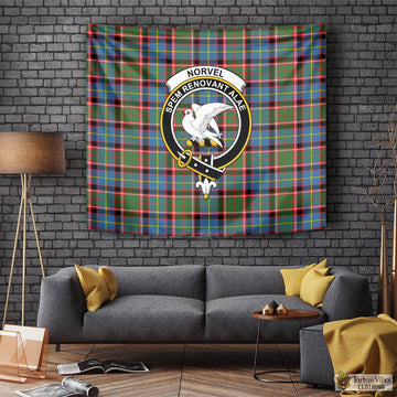 Norvel Tartan Tapestry Wall Hanging and Home Decor for Room with Family Crest Tapestry - Tartan Vibes Clothing