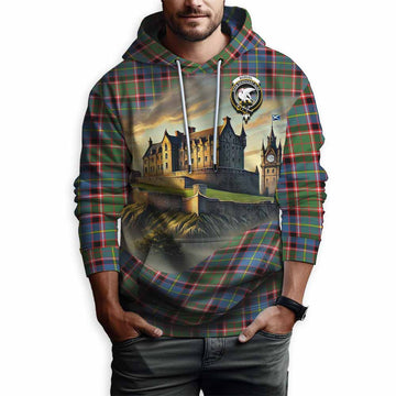 Norvel Tartan Family Crest Hoodie with Scottish Ancient Castle Style Pullover Hoodie - Tartan Vibes Clothing