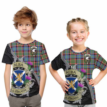 Norvel Tartan Family Crest Kid T-Shirt Lion Rampant Royal Thistle Shield Celtic Inspired Youth XL Size14 - Tartan Vibes Clothing