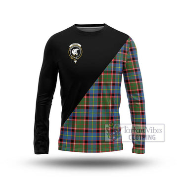 Norvel Tartan Long Sleeve T-Shirt with Family Crest and Military Logo Style Unisex - Tartan Vibes Clothing