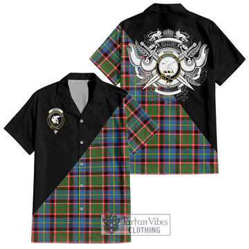 Norvel Tartan Hawaiian Shirt with Family Crest and Military Logo Style Kid - Tartan Vibes Clothing