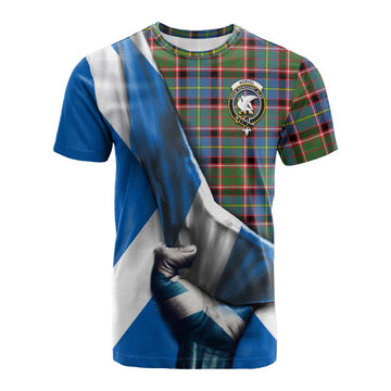 Norvel Tartan Cotton T-shirt with Family Crest Scotland Patriotic Style Kid's Shirt - Tartan Vibes Clothing