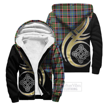 Norvel Tartan Sherpa Hoodie with Family Crest and Celtic Symbol Style Unisex S - Tartan Vibes Clothing