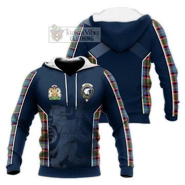 Norvel Tartan Knitted Hoodie with Family Crest and Lion Rampant Vibes Sport Style Unisex Knitted Pullover Hoodie - Tartan Vibes Clothing