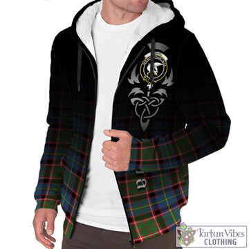 Norvel Tartan Sherpa Hoodie Featuring Alba Gu Brath Family Crest Celtic Inspired Unisex - Tartan Vibes Clothing