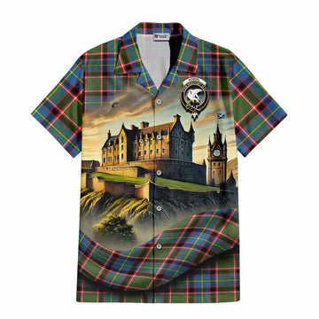 Norvel Tartan Family Crest Hawaiian Shirt with Scottish Ancient Castle Style Kid - Tartan Vibes Clothing