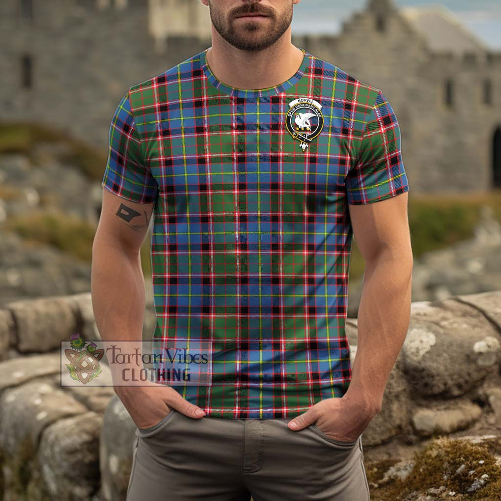 Norvel Tartan Cotton T-Shirt with Family Crest Kid's Shirt - Tartan Vibes Clothing