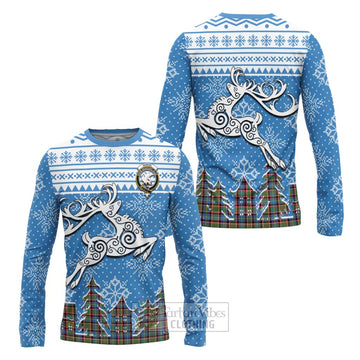 Norvel Clan Christmas Long Sleeve T-Shirt Celtic Reindeer Style Unisex - Tartan Vibes Clothing