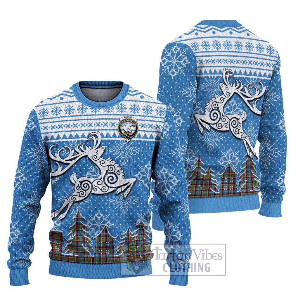 Norvel Clan Christmas Ugly Sweater Celtic Reindeer Style Unisex - Tartan Vibes Clothing