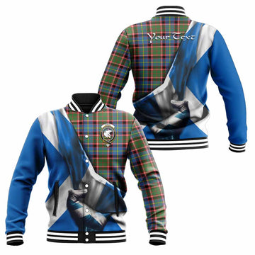 Norvel Tartan Baseball Jacket with Family Crest Scotland Patriotic Style Unisex - Tartan Vibes Clothing