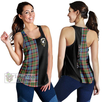 Norvel Tartan Women's Racerback Tanks with Family Crest and Half Of Me Style 4XL - Tartan Vibes Clothing