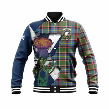 Norvel Tartan Family Crest Baseball Jacket Scottish Thistle Celtic Inspired Unisex - Tartan Vibes Clothing