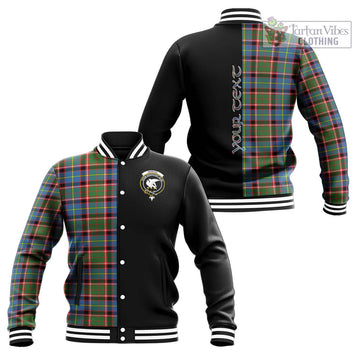 Norvel Tartan Baseball Jacket with Family Crest and Half Of Me Style Unisex - Tartan Vibes Clothing