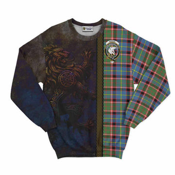 Norvel Tartan Family Crest Sweatshirt Alba Gu Brath Be Brave Lion Ancient Style Unisex - Tartan Vibes Clothing