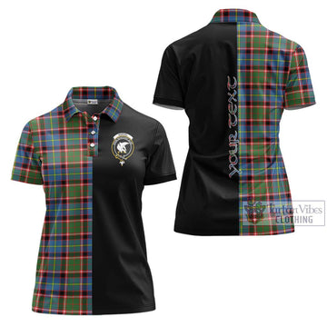 Norvel Tartan Women's Polo Shirt with Family Crest and Half Of Me Style Women - Tartan Vibes Clothing
