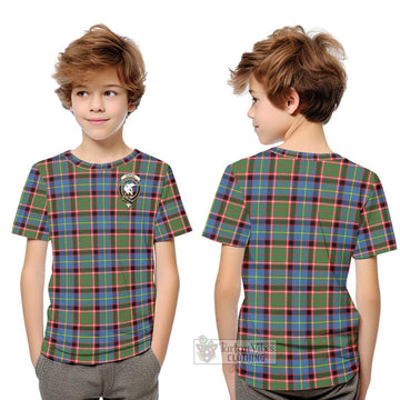 Norvel Tartan Kid T-Shirt with Family Crest Youth XL Size14 - Tartan Vibes Clothing