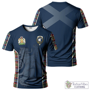 Tartan Vibes Clothing Norvel Tartan T-Shirt with Family Crest and Lion Rampant Vibes Sport Style