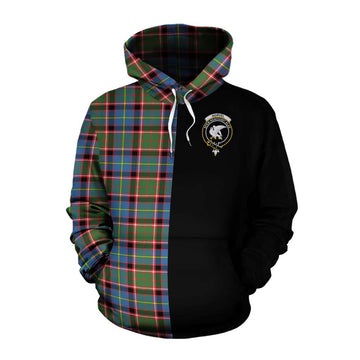 Norvel Tartan Cotton Hoodie with Family Crest and Half Of Me Style Pullover Hoodie XS - Tartan Vibes Clothing