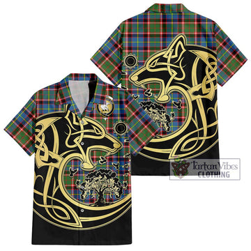 Norvel Tartan Hawaiian Shirt with Family Crest Celtic Wolf Style Kid - Tartan Vibes Clothing