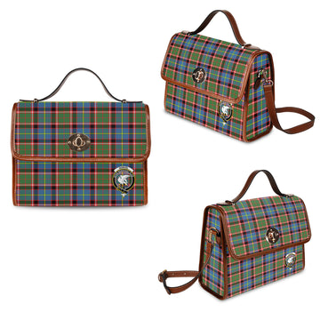norvel-tartan-leather-strap-waterproof-canvas-bag-with-family-crest