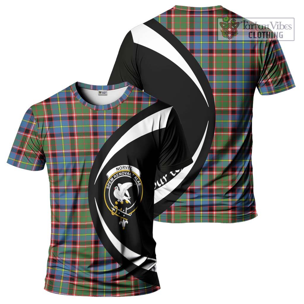 Norvel Tartan T-Shirt with Family Crest Circle Style Kid's Shirt - Tartan Vibes Clothing