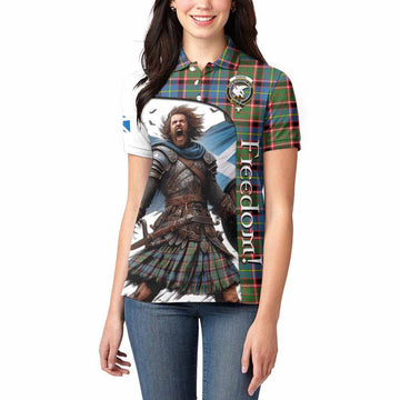 Norvel Crest Tartan Women's Polo Shirt Inspired by the Freedom of Scottish Warrior Women - Tartan Vibes Clothing
