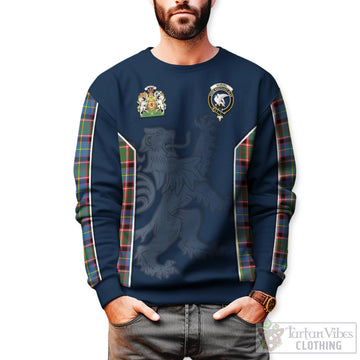 Norvel Tartan Sweater with Family Crest and Lion Rampant Vibes Sport Style Unisex - Tartan Vibes Clothing