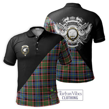 Norvel Tartan Polo Shirt with Family Crest and Military Logo Style Kid - Tartan Vibes Clothing