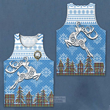 Norvel Clan Christmas Men's Tank Top Celtic Reindeer Style Men - Tartan Vibes Clothing
